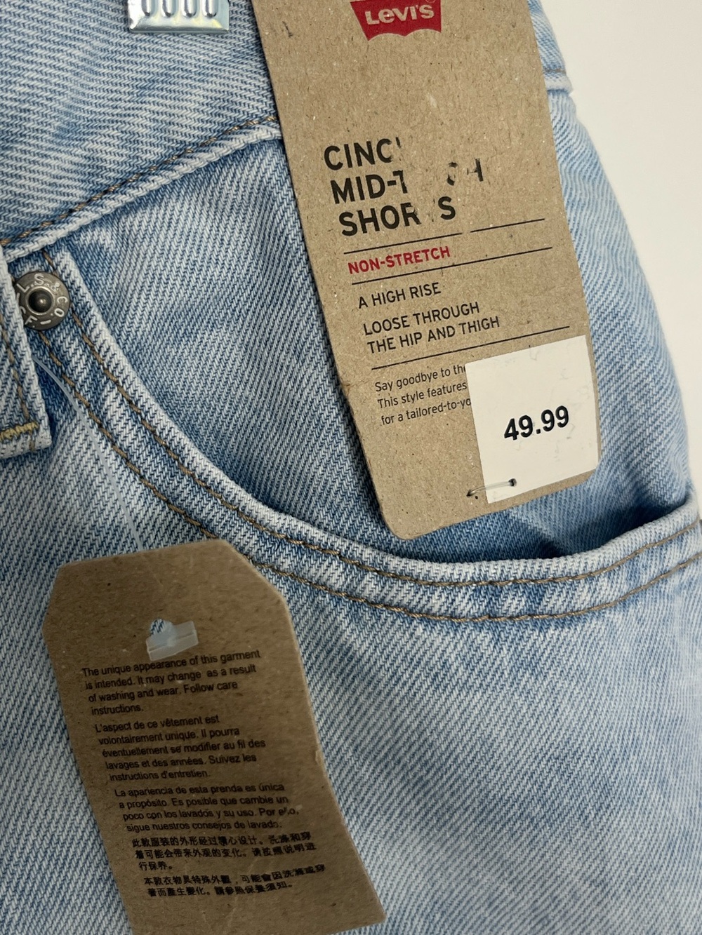 Levi's Womens Cinch Short Size 30 - Picture 4 of 8
